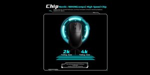 VXE Wireless Gaming Mouse Dragonfly R1 Pro Max 1K (4K compatible) - Kailh White Blade Switches, Orange