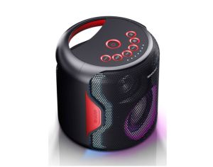 Тонколони Speakers PS-921(BK), 2.1 PARTY SPEAKER SYSTEM, 2 x 2” speaker drivers + 1 x 4” subwoofer, 130W (peak) power output, 14 h play time by built in battery, 3D (surround) + Super Bass, USB for playback, Bluetooth 5.0, Flashing, Splashproof (IPX5)