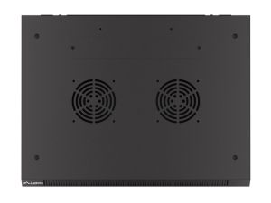 Комуникационен шкаф Lanberg rack cabinet 19" wall-mount 12U/600x450 with perforated door black (flat pack)
