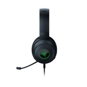 Razer Kraken V3 X USB, Gaming Headset, HyperClear Cardioid Mic, TriForce 40mm Drivers, Hybrid fabric and memory foam ear cushions, Razer Chroma™ RGB, 7.1 Surround Sound, USB-A