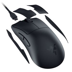 Razer DeathAdder V3 Pro Black, Wireless Gaming Mouse, True 30000 dpi, Focus Pro 30K Optical Sensor, Gen-3 Optical Mouse Switches, 5 programmable buttons, Razer Speedflex Cable USB Type C, 90-million Clicks