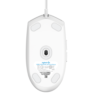 LOGITECH G102 LIGHTSYNC Corded Gaming Mouse - WHITE - USB - EER