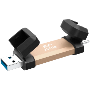 Silicon Power UC3S72 250GB, USB3.2 Gen2, DS72, Gold