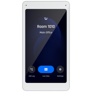 Ubiquiti UA-Intercom-Viewer Display that pairs with the Access Intercom for visitor screening and remote access control, to mount in multiple locations throughout your building.