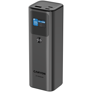 CANYON power bank PB-2010 TFT 27000 mAh 97.2Wh PD140W QC 3.0 Dark Gray