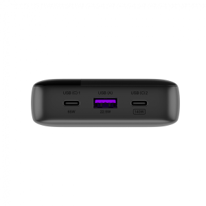 CANYON Power Bank PB-240, 25000mAh PD140W display power bank, Size160.0x82x27 mm Weight 508+-10g, Dark Gray