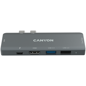 CANYON hub DS-5 7in1 Thunderbolt 3 Space Grey