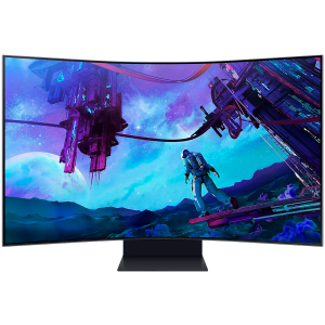 Monitor LED Samsung LS55CG970NUXDU Odyssey G97NC, 55" UHD Curved 1000R 16:9 (3840x2160) VA 165Hz, 600 cd/㎡, 1m:1, HDR 10 +, 1ms (GTG), 178/178, FS, 1xDP 3xHDMI, 2xUSB 2.0 , 60W 2.2.2Ch, 3.5 Jack, Tilt/Pivot/Swivel/HeightAdj (300mm), Remote, 2Y