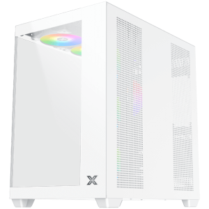 Aqua V Air Arctic (White, ATX, U3x2+Type C, 2PCS TG, 6PCS Z22A Arctic Reverse & 1PC Z22A Arctic & ARGB Remote Control Kit)