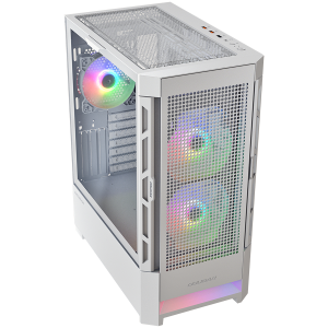 COUGAR AIRFACE RGB PC Case, Mid Tower, White