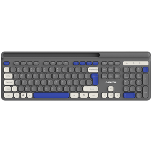 CANYON keyboard HKB-W03 EN AAA Wireless Gray