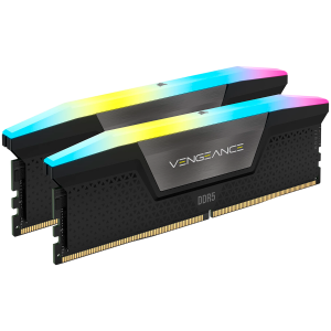 CORSAIR VENGEANCE RGB DDR5 64GB (2 x 32GB) DDR5 6400 CL42-52-52-104 1.35V Intel XMP - BLACK
