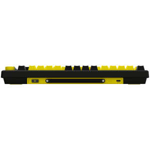 LORGAR KBP7075W, Wireless 75% Mechanical Gaming Keyboard Pro, Black/yellow, EN layout
