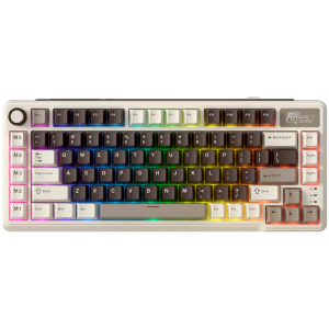 ROYAL KLUDGE RK L75 Mocha Gray Gaming Keyboard Cream switch