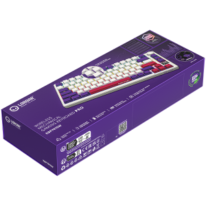 LORGAR KBP7075W, Wireless 75% Mechanical Gaming Keyboard Pro, White, EN layout