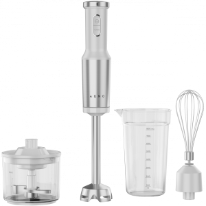 Hand Blender, 1200W in CB, White, Tiger Teeth Cutter, Whisk, Food Processor, Cup