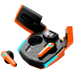 CANYON GTWS-2, Gaming True Wireless Headset, BT 5.3 stereo, 45ms low latency, 37.5 hours, USB-C, 0.046kg, orange