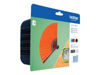 BROTHER LC-129XLVALBP ink cartridge black and tri-colour standard capacity bk: 2.400 cl: 1.200 pages 1-pack blister without alarm