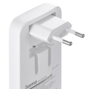 HAMA Бързо мини зарядно, 65W, 2x USB-C, 1x USB-A, PD, плоско, бяло
