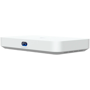 Ubiquiti UniFi UCG-Fiber-EU Desktop 10G Cloud Gateway with integrated PoE switch, Includes full UniFi application suite for device management, 5 Gbps routing with IDS/IPS, 10G SFP+ and (1) 10 GbE RJ45 WAN port, 10G SFP+ LAN port
