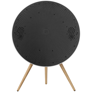 Beosound A9 5th Gen Speaker Natural Alu (Back Grey Mist/Cover Kvadrat Light Grey/Legs Oak)