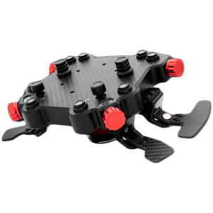 SIMAGIC GT1 Round Steering Wheel with GT Pro Hub(K)| Shifter & Clutch Paddles, Leather,QR70 Included. S207