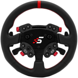 SIMAGIC GT1 Round Steering Wheel with GT Pro Hub(K)| Shifter & Clutch Paddles, Leather,QR70 Included. S207