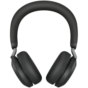 JABRA EVOLVE2 75, Link380a MS Stereo Stand Black, EVOLVE2 75 headset Black MS, Link 380 BT adapter USB-A MS, EVOLVE2 75 Deskstand USB-A,1.2m USB-C to USB-A cable, carry pouch, warranty and warning (safety leaflets)