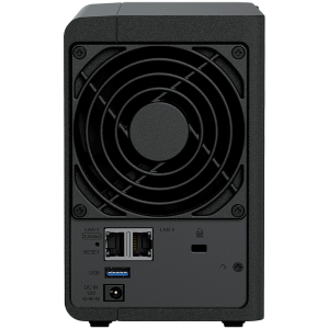 Synology DS225+, Tower, 2-bays 3.5'' SATA HDD/SSD, CPU Inte Celeron J4125 4-core (4-thread) 2.0 GHz, burst up to 2.7 GHz, 2 GB DDR4 non-ECC (expandable up to 6 GB), 1xRJ-45 1GbE LAN, 1xRJ-45 2.5 GbE LAN, 2xUSB 3.2 Gen 1, 1.3 kg, 3yr warranty