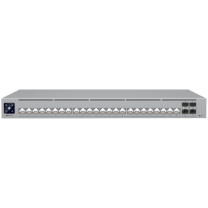 Ubiquiti Layer 3 Etherlighting USW-PRO-HD-24-POE-EU (22) 2.5 GbE, (2) 10 GbE PoE++ ports, (4) 10G SFP+ ports, DC power backup ready