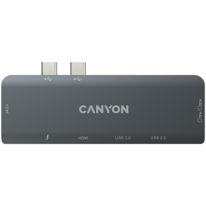 CANYON hub DS-5 7in1 Thunderbolt 3 Space Grey