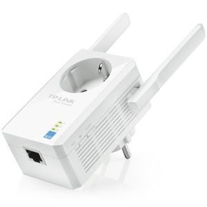 Repeater TP-Link TL-WA860RE, 300Mbps Wireless N Wall Plugged Range Extender with AC Passthrough, QCA(Atheros), 2T2R, 2.4GHz, 802.11n/g/b, Ranger Extender button, Range extender mode, with 2 fixed Antennas