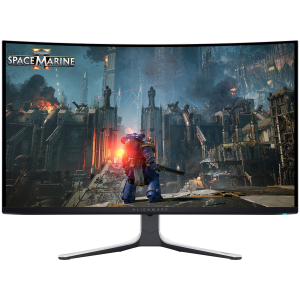 Dell Alienware AW3225QF Gaming Monitor, 32"(31.6") QD OLED UHD 3840x2160 240Hz AR, 1000 cd/m2 (HDR peak), 1m:1, 0.03ms, 178/178, 1xDP 1.4, 2xHDMI 2.1, 1xUSB Type-B up, 2xUSB Type-A down, 1xUSB Type-C down, NVIDIA G-SYNC, Height, Tilt, Swivel, Pivot