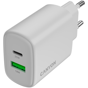 CANYON charger OnCharge 250 25W 1xPD 1xQC EU White