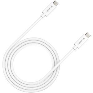 CANYON UC-44, cable, U4-CC-5A1M-E, USB4 TYPE-C to TYPE-C cable assembly 40G 1m 5A 240W(ERP) with E-MARK, CE, ROHS, white