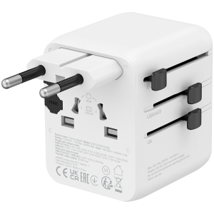 CANYON Travel Adapter OnTour 20 EU/UK/US/AUS 20W White