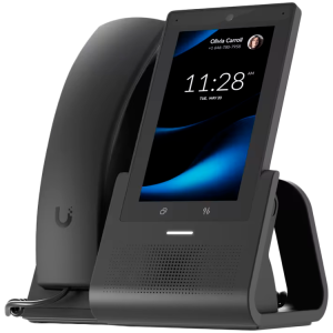 Ubiquiti UniFi UTP-G3-Touch-Pro desktop smartphone for UniFi Talk, featuring a 5inch touch display and seamless integration with UniFi applications