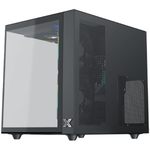 Aqua M Lite (BK, MATX, U3x1 & U2x1, Front & Left TG, 4PCS G22A Reverse & 1PC G22A,ARGB Remote Control Box)