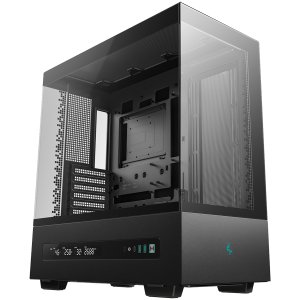 DeepCool CH690 DIGITAL, Mid Tower, Mini-ITX/Micro-ATX/ATX, 2xUSB3.0, 1xType-C, 1xAudio, Tempered Glass, Mesh Panels, Digital Display, GPU Support Arm, Black, 2Y, R-CH690-BKNNA0D-G-1