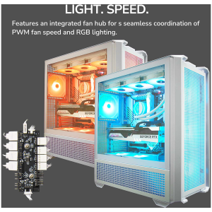 COUGAR MX600 PC Case, Mid Tower, White