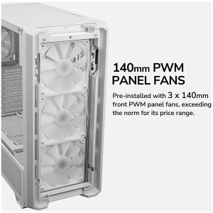 COUGAR MX600 PC Case, Mid Tower, White