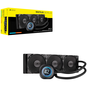 CORSAIR NAUTILUS 360 LCD, 360mm Radiator, Liquid CPU Cooler