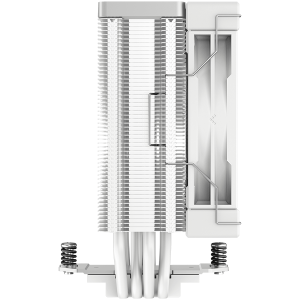 DeepCool AK400 WH, CPU Air Cooler, 1x120mm PWM Fan, TDP 220W, 4 Heatpipes, White, LGA1700/1200/115x, AMD AM5/AM4, 127x97x155 mm(LxWxH), 3Y, R-AK400-WHNNMN-G-1