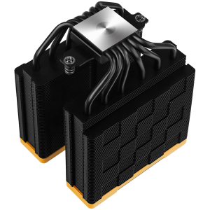 DeepCool AK620 ZERO DARK ZORIA, CPU Air Cooler, 2x120mm PWM Fan, 6 Heatpipes, LGA2066/2011-v3/2011/1700/1200/115x, AMD AM5/AM4, 129x138x160 mm(LxWxH), 3Y, R-AK620-BKNPMN-E