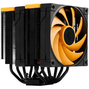 DeepCool AK620 ZERO DARK ZORIA, CPU Air Cooler, 2x120mm PWM Fan, 6 Heatpipes, LGA2066/2011-v3/2011/1700/1200/115x, AMD AM5/AM4, 129x138x160 mm(LxWxH), 3Y, R-AK620-BKNPMN-E