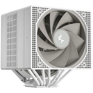 DeepCool ASSASSIN VC ELITE WH, CPU Air Cooler, 1x120mm + 1x140mm FDB Fans, Fan Speed Switch, Vapor Chamber, 7 Heatpipes, White, LGA20xx/1851/1700/1200/115x, AMD AM5/AM4, 144x147x164 mm(LxWxH), R-ASN4-WHNVNN-GJD, 6Y