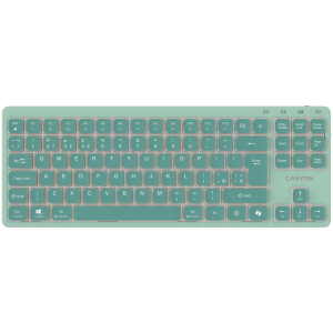 CANYON Keyboard OnType 10 Low Profile EN Wired Green