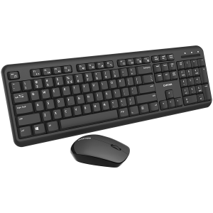 CANYON SET-W20, Wireless combo set, Wireless keyboard with Silent switches, 105 keys, BG layout, optical 3D Wireless mice 100DPI black