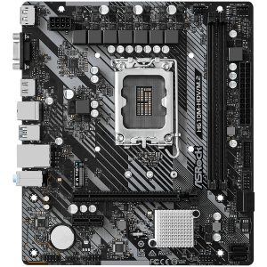 ASROCK Main Board Desktop H610M-HDV/M.2 (S1700, 2x DDR4, 1x PCIe 4.0 x16, 1x PCIe 3.0 x1, 4x SATA3 6.0Gb/s, 1x m.2 PCIe, 4x USB 3.2, 6x USB 2.0, 1x Com port header, 1x VGA, 1x HDMI, 1x DP 1.4, 1x GLAN, mATX) Retail