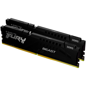 Kingston DRAM 16GB 5200MT/s DDR5 CL40 DIMM (Kit of 2) FURY Beast Black XMP